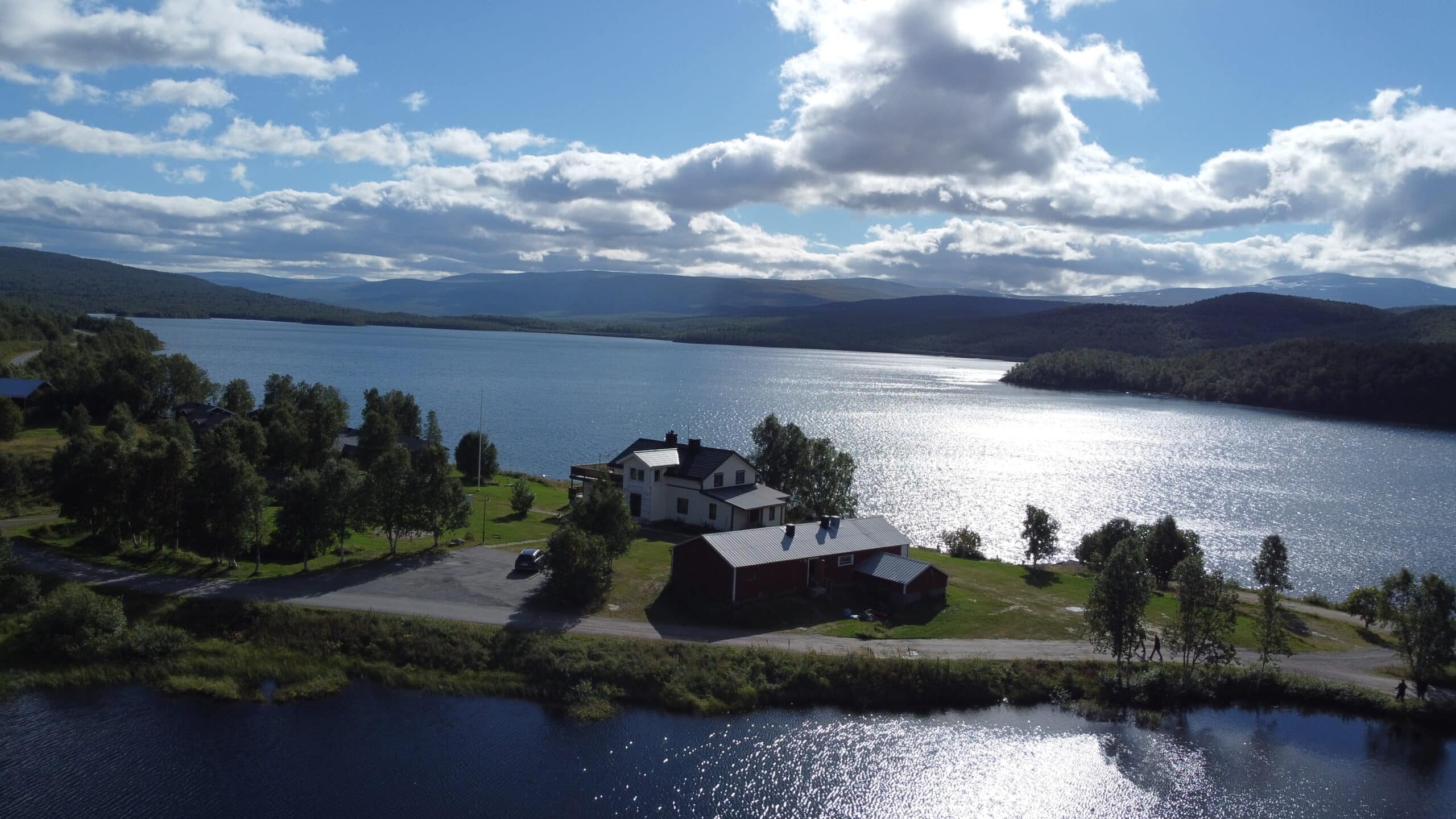 See und Ferienhaus in Lappland